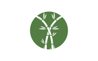 Bamboo tree logo vector v30