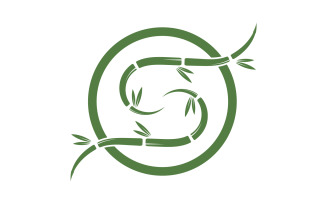 Bamboo tree logo vector v31