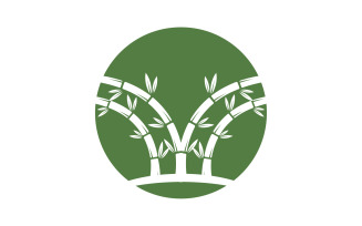 Bamboo tree logo vector v32