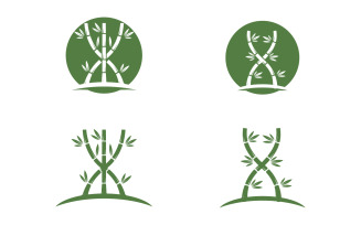 Bamboo tree logo vector v33