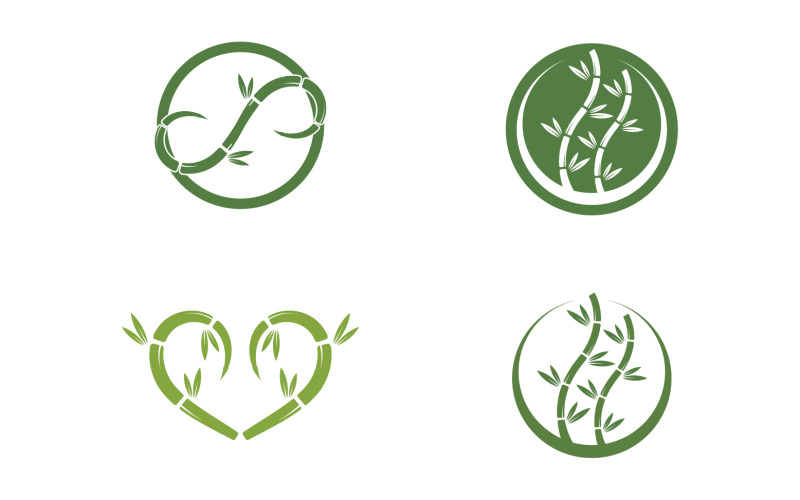 Bamboo tree logo vector v34 Logo Template