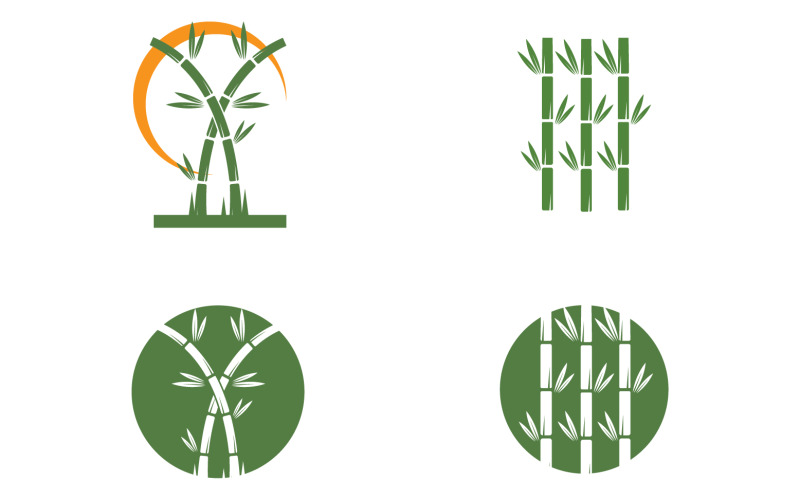 Bamboo tree logo vector v37 Logo Template