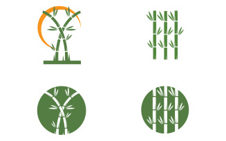 Bamboo tree logo vector v37