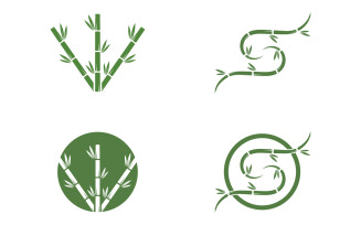 Bamboo tree logo vector v38