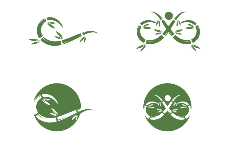 Bamboo tree logo vector v39 Logo Template