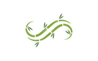 Bamboo tree logo vector v4