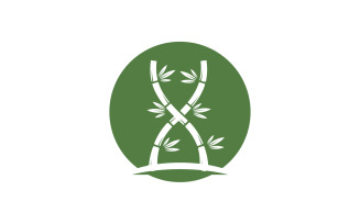 Bamboo tree logo vector v6