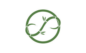 Bamboo tree logo vector v7
