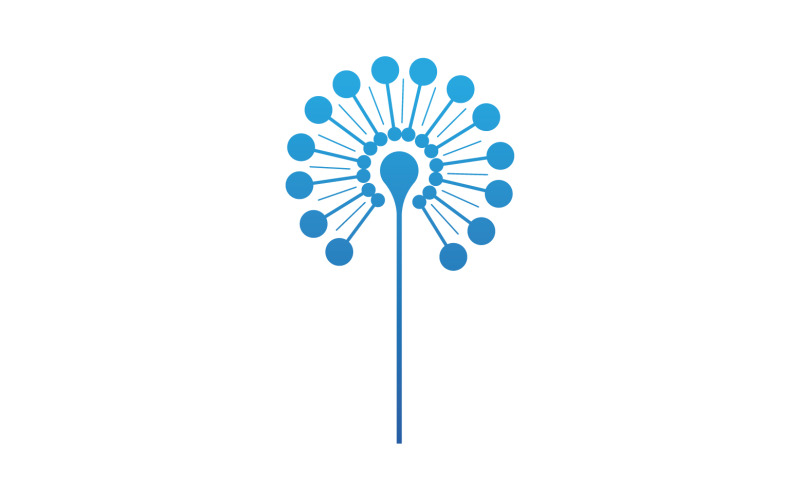 Dandelion flower beauty logo vector v4 Logo Template