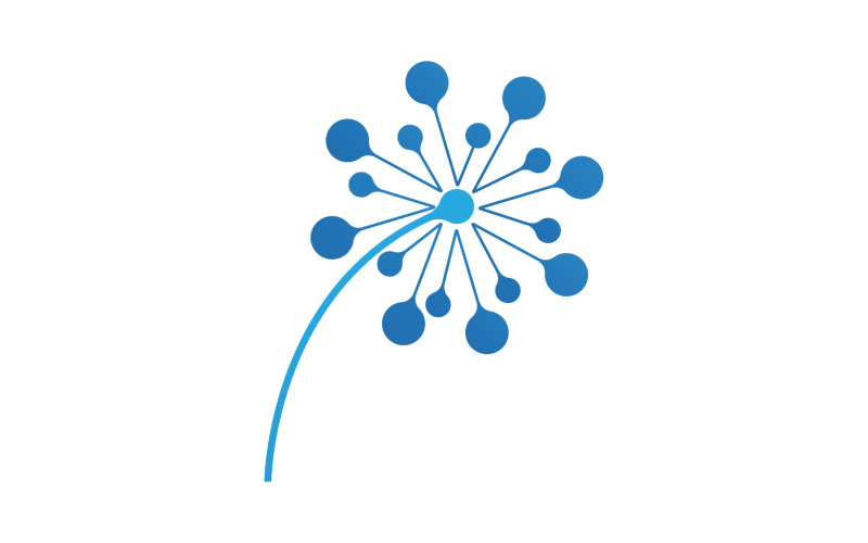 Dandelion flower beauty logo vector v5 Logo Template