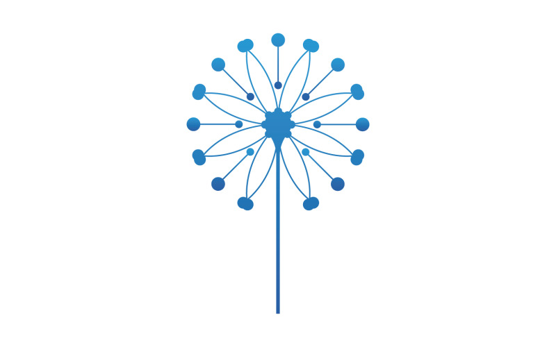 Dandelion flower beauty logo vector v7 Logo Template