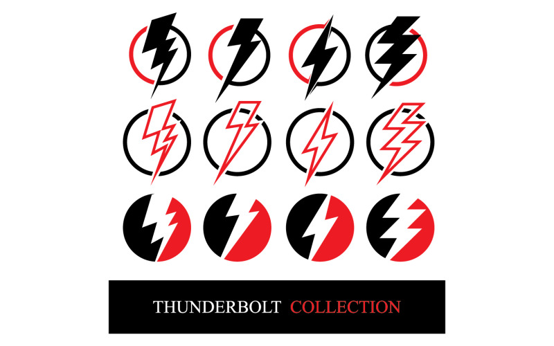 Strom thunderbolt lightning vector logo v2 Logo Template