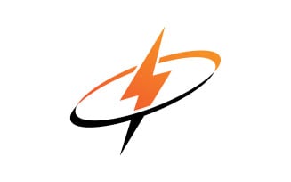 Strom thunderbolt lightning vector logo v5