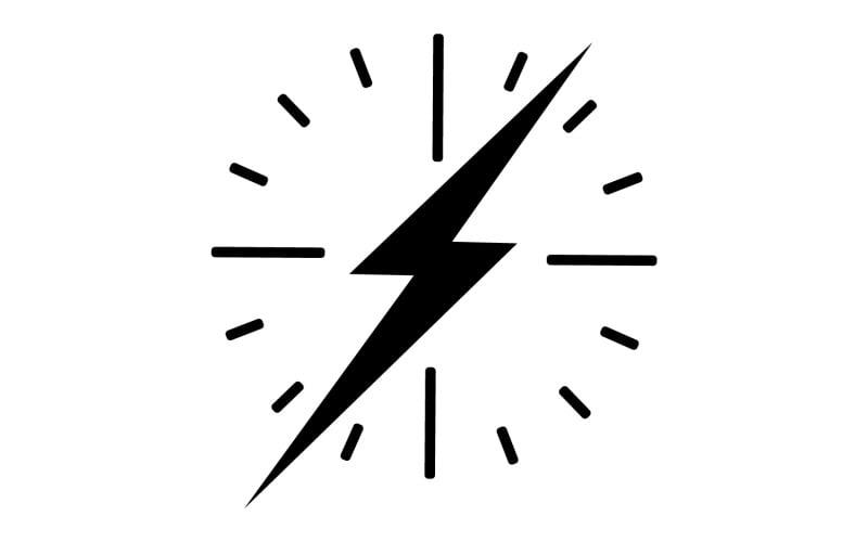 Strom thunderbolt lightning vector logo v9 Logo Template
