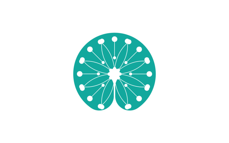 Dandelion flower beauty logo vector v16 Logo Template
