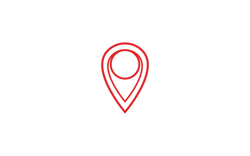 Maps location icon logo share v6 Logo Template