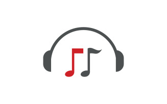 Music sound player app icon logo v6