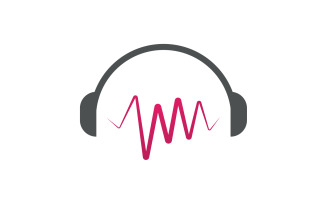 Music sound player app icon logo v8