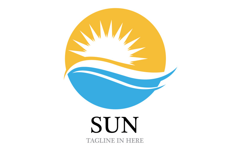 Sun logo nature vector v1 Logo Template