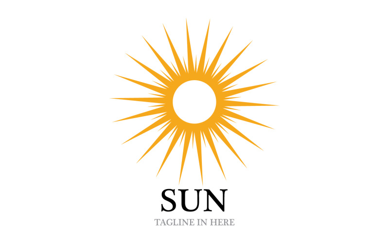 Sun logo nature vector v3 Logo Template