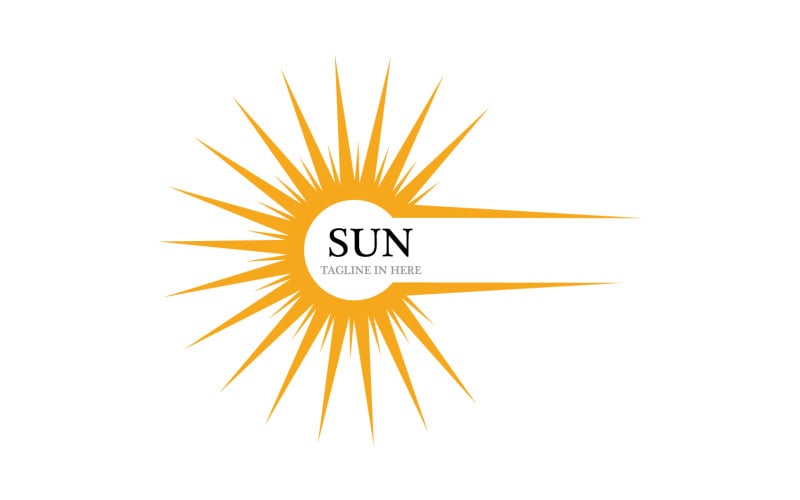 Sun logo nature vector v4 Logo Template