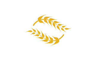 Wheat oat rice logo food v6