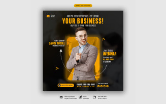 Business Marketing Agency And Corporate Social Media Templates