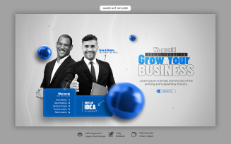 Digital Marketing Agency And Corporate Social Media Banner Cover Template