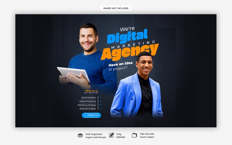 Digital Marketing Agency And Corporate Social Media Cover Template Design