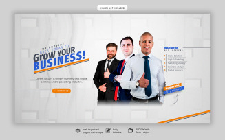Digital Marketing Agency And Corporate Social Media Web Banner Template Design