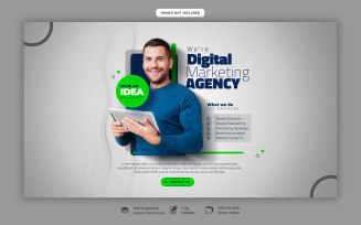 Digital Marketing Agency Corporate Social Media Banner Cover Template