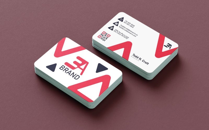 Professional Business Card Template for Business Corporate Identity