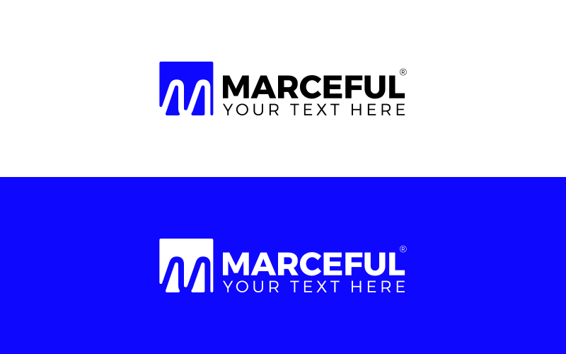 Vector Minimal Branding M logo Illustration Logo Template