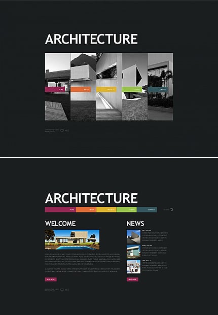 Architecture Flash CMS Template MotoCMS