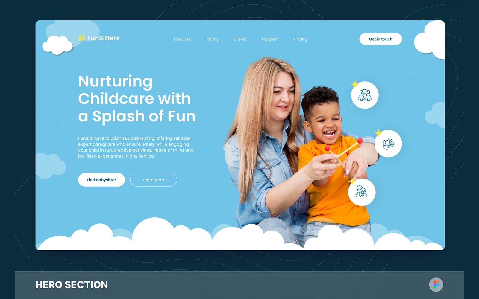 Template #349156 Babysitter Babycare Webdesign Template - Logo template Preview