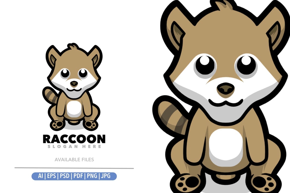 Template #349165 Smile Raccoon Webdesign Template - Logo template Preview