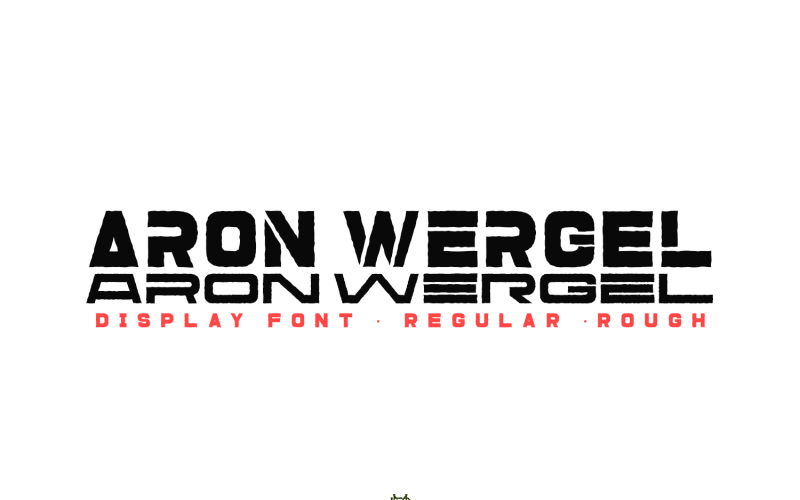 Aron Wergel - Futuristic Sans Font