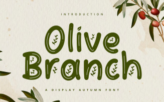 Olive Branch - Display Font