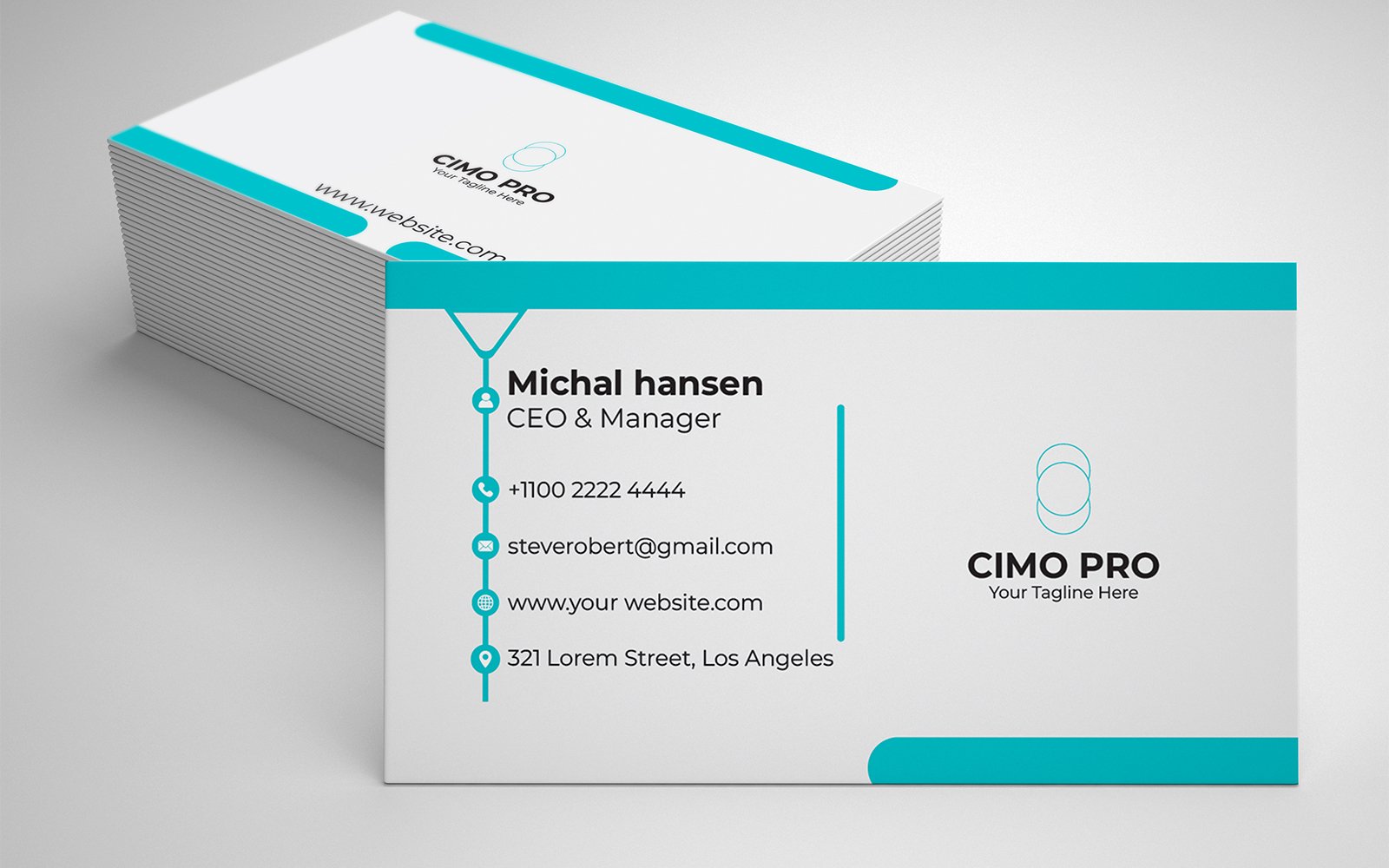 Template #349246 Card Clean Webdesign Template - Logo template Preview