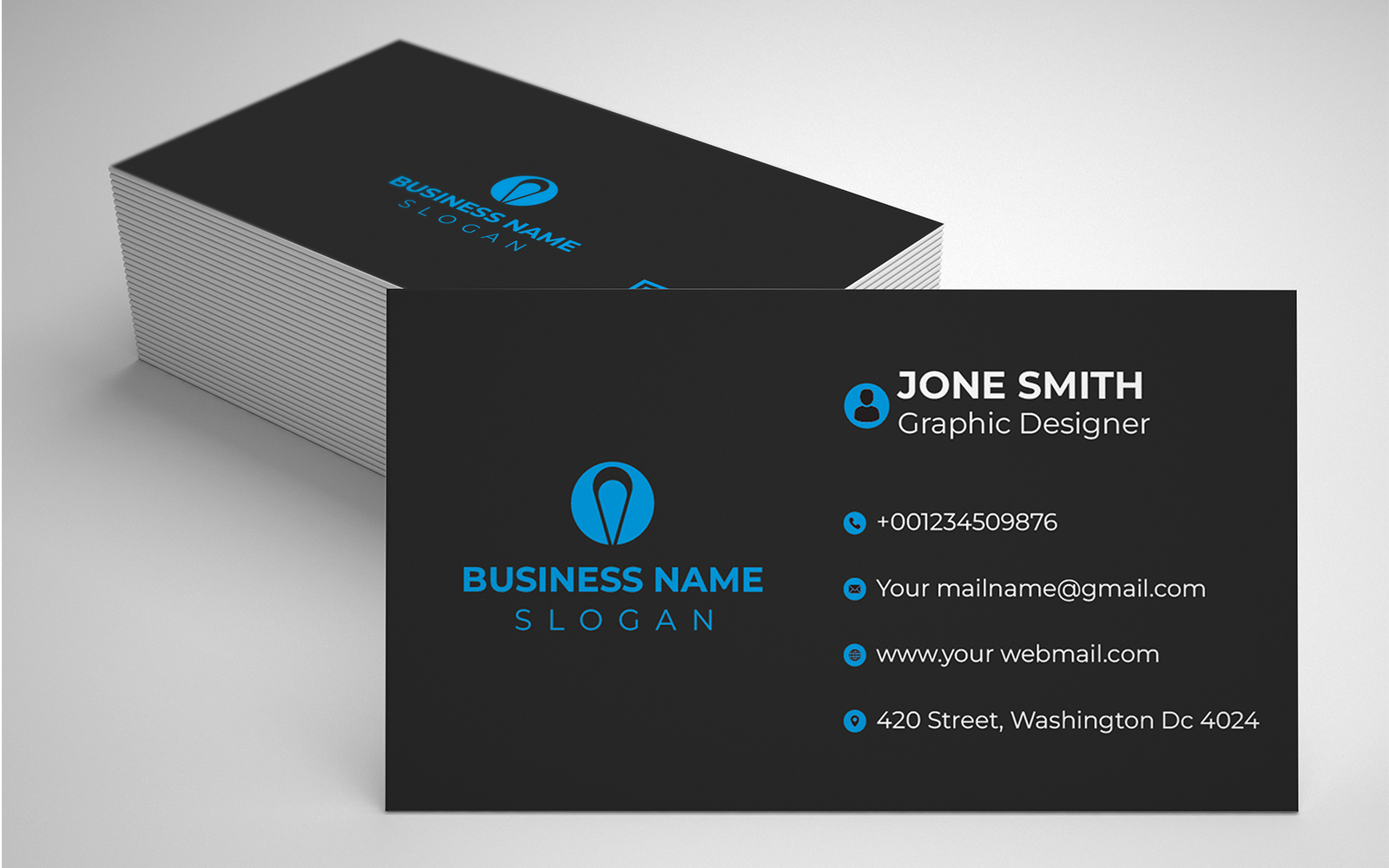 Template #349251 Card Clean Webdesign Template - Logo template Preview
