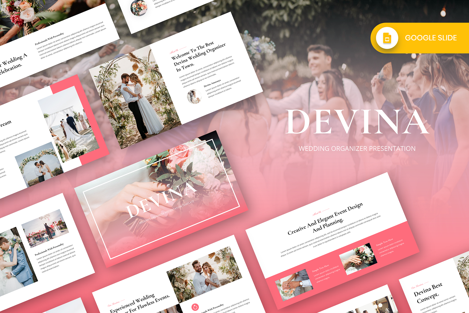 Devina - Wedding Organizer Google Slide Template