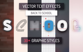 30 Back To School Vector Text Effects