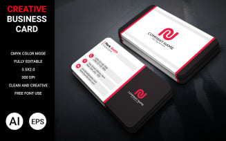 Clean and creative Business card design