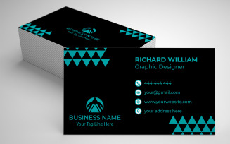 Creative Green Business Card Design