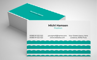 4 Color Creative Business Card - Business Card Design
