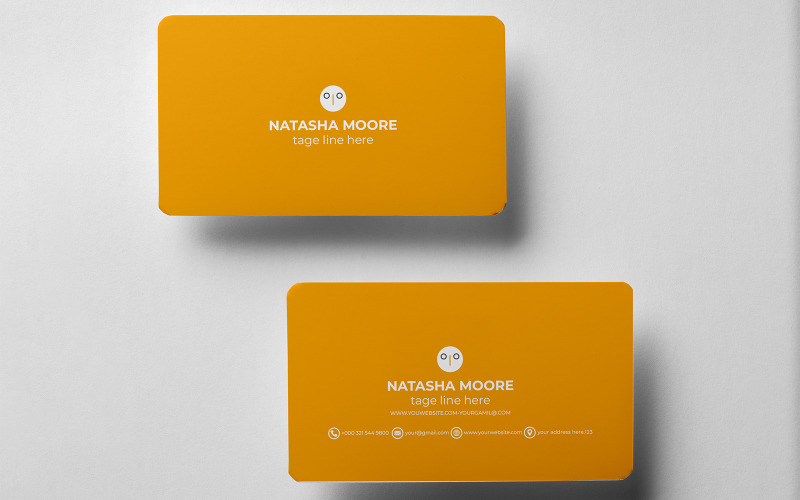 Professional and Minimalist Business Cards Templates Corporate Identity