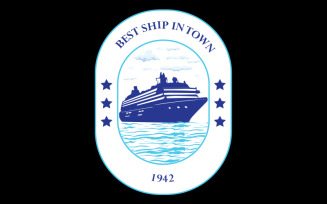 Ship Logo Design Template