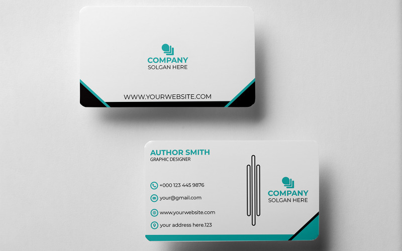 Simple Business Card-Template Corporate Identity
