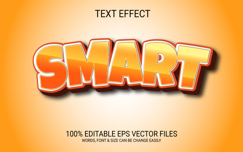 Smart Editable Text Effect Template Illustration