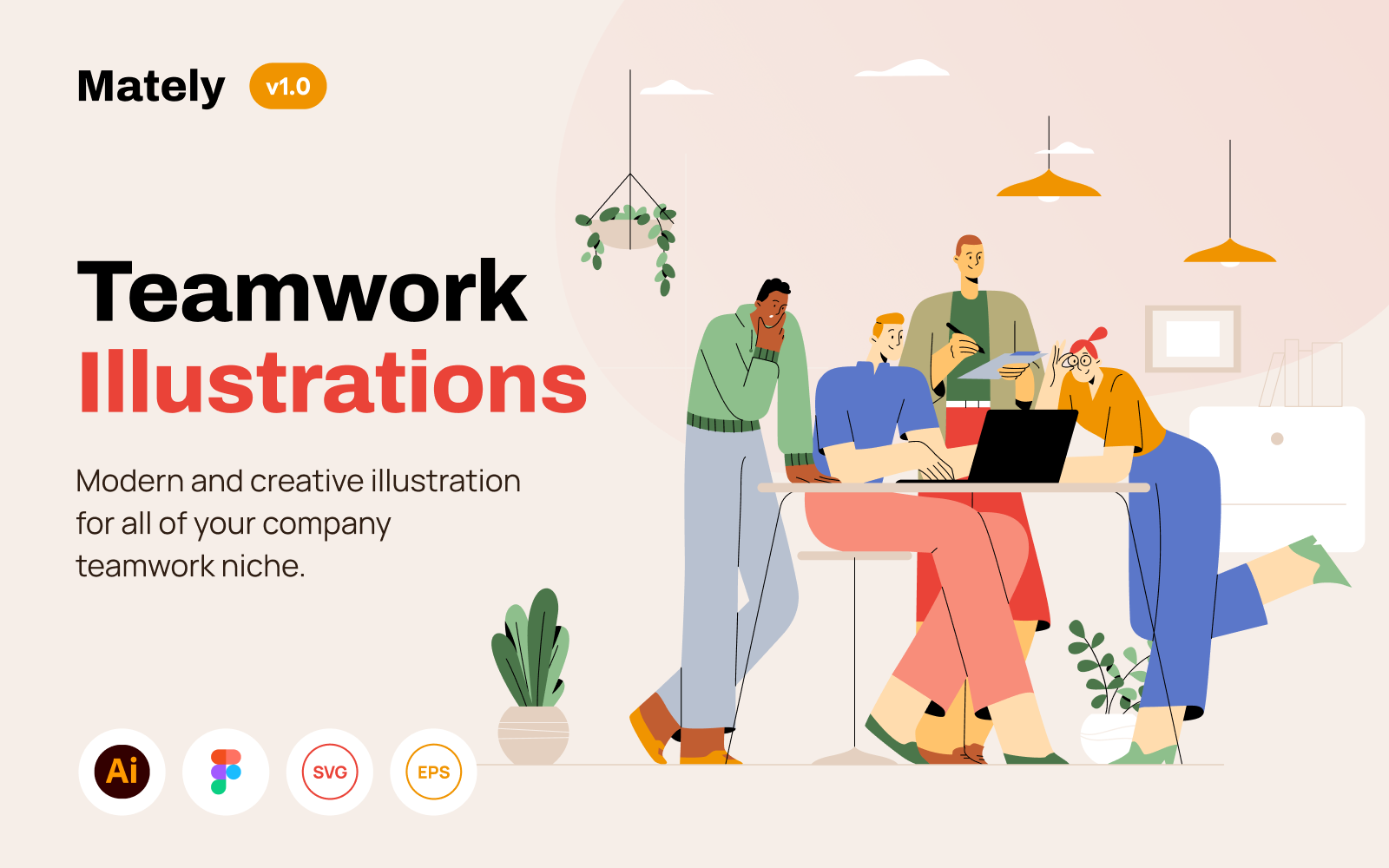 Mately - Teamwork Illustrations